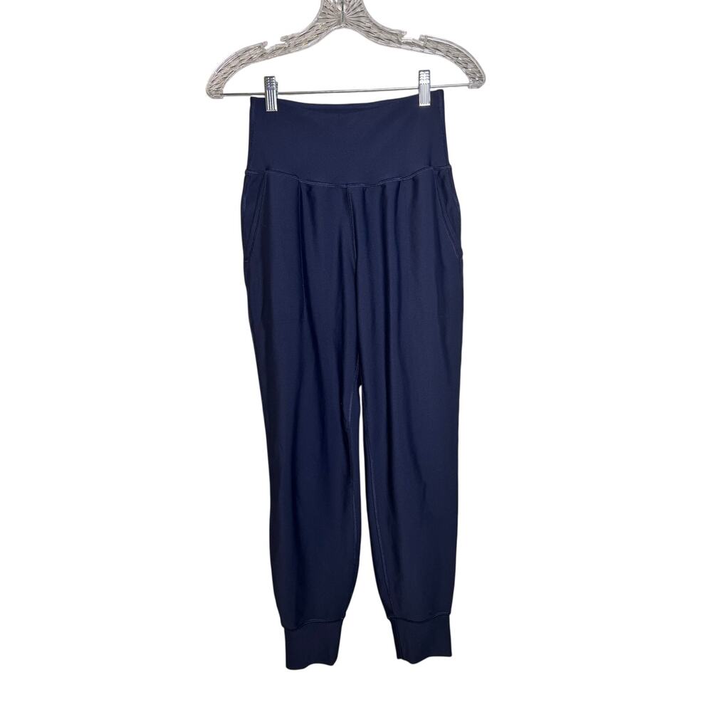 Old Navy PowerSoft High-Rise Go-Dry Jogger Pants Blue Size Small Drawstring
